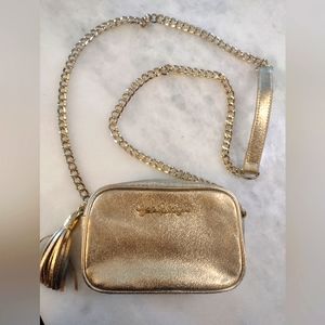 Lilly Pulitzer gold crossbody
